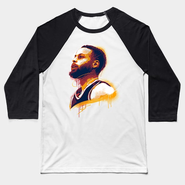 Chef Curry Baseball T-Shirt by lazartemarjun